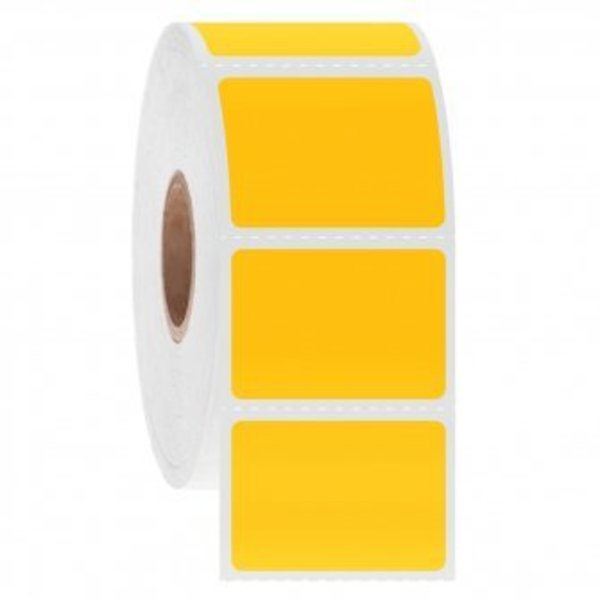 Ga International NitroTag Cryogenic Barcode Labels, 1.25x0.875, 1" Core, Yellow, 1000 Labels 247187Y